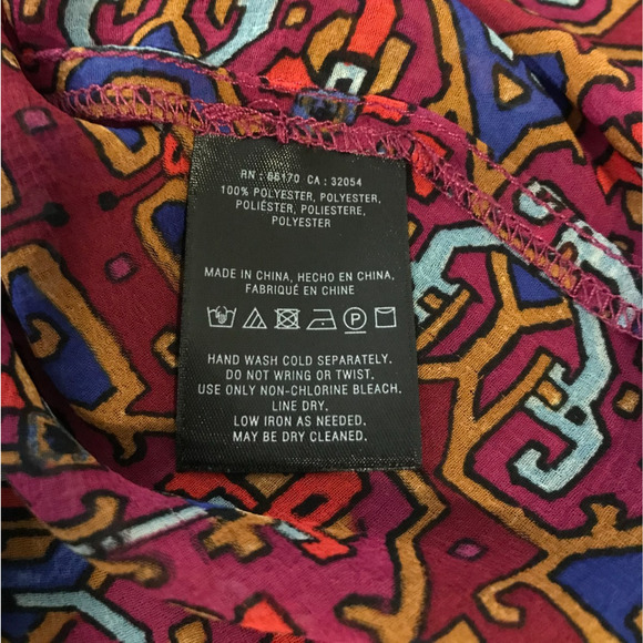 Anthropologie Meadow Rue Majolica Blouse - Size 12 - Picture 8 of 9
